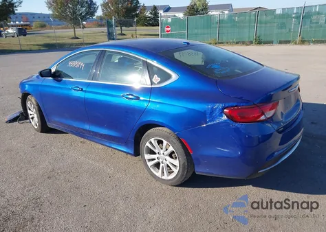 2015 Chrysler 200 Limited z USA, uszkodzony, nr VIN 1C3CCCAB5FN606979